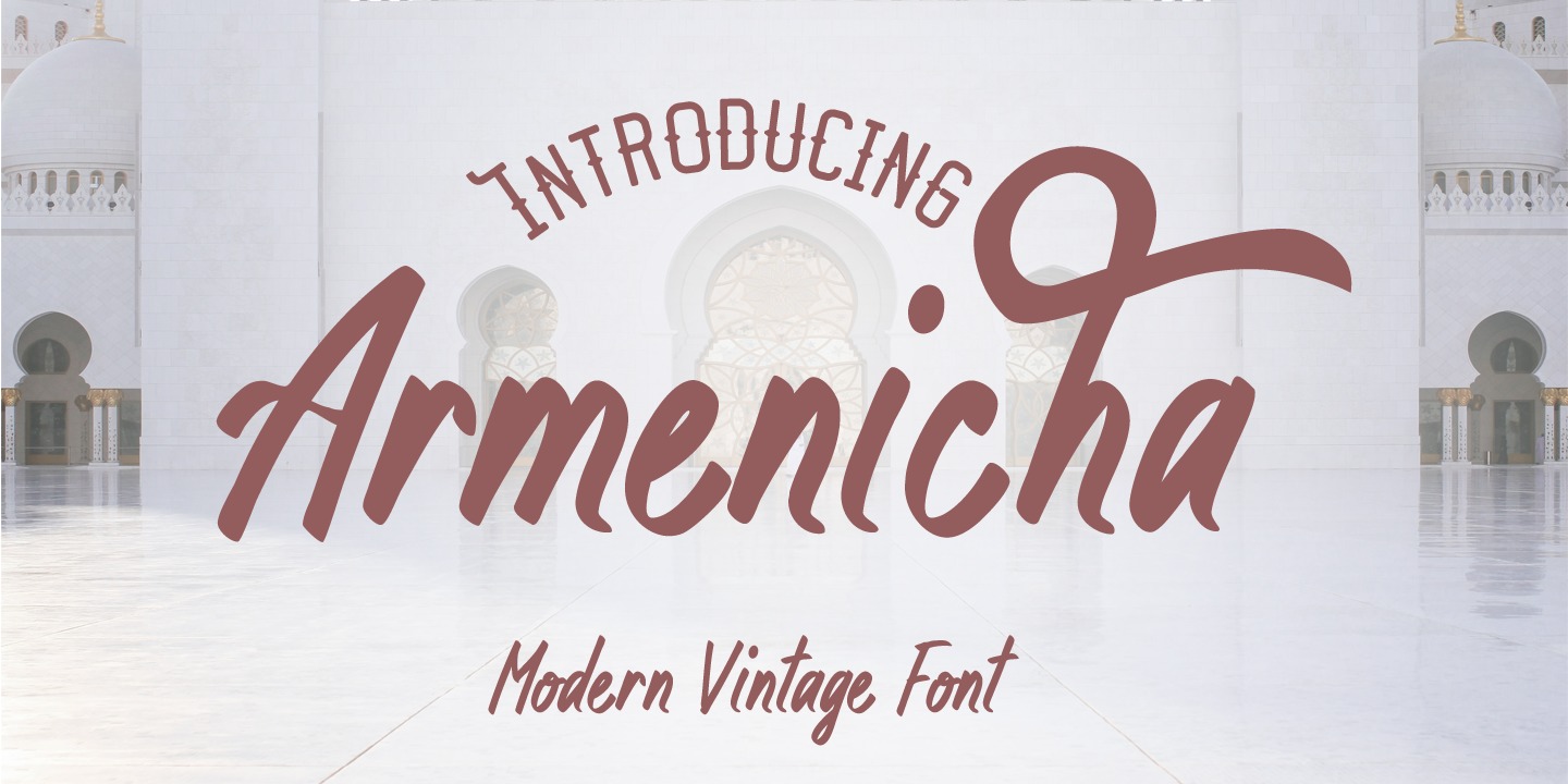 Пример шрифта Armenicha #1
